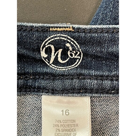 Womens Size 16 N62 Dark‎ Wash Denim Capri Jeans - Picture 6 of 9